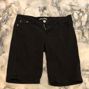 Black long shorts